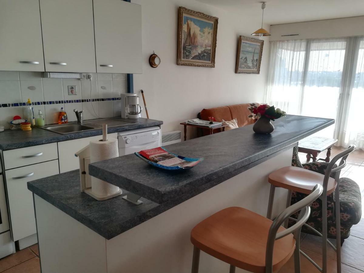 T2 Balcon Vue Mer Parking Et Entree Securises Tout A Pied Quiberon Exterior foto